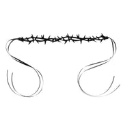 Gothic Black Lace Velvet Thorn Necklace for Women Fashion Punk Choker Necklace Halloween Party Chokers Necklaces Jewelry Gifts