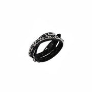 Gothic Lolita Y2K subculture Rebellious American punk style Black leather rivet bracelet Street Dance Accessories
