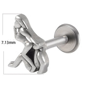 1PC Punk Gothic Labret Surgical Steel Ear Lip Studs Tragus Helix Cartilage Lobe Earrings Women Man Body Piercing Jewelry