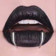 Stainless Steel Gothic Sharp Teeth Lip Clip for Women Men Punk Non Piercing Fake Body Piercing Halloween Jewelry Accessories