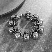 Retro Gothic Domineering Skull Bracelet Suitable for Men's Creative Personality Punk Rock Jewelry Accessories