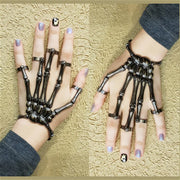 Skeleton Hand Bracelet For Women Gothic Punk Skull Elasticity Adjustable Bracelet Bangles Femme Halloween Party Accessories