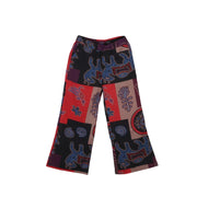 Ethnic Style Wide Leg Trousers Women Yoga Harem Pants Gypsy Hippie Thai Boho Court Pants Ruched Waist Aladdin Women's Pants