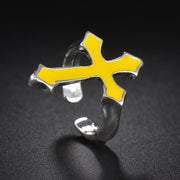 Gothic Teeth Vampire Ring For Men Women Retro Creative Hiphop Half Face Skull Mask Rings Punk Party Jewelry