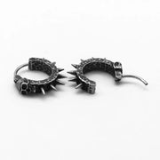 Gothic Black Skull Awl Earrings Statement Men Women Hip Hop Rock Jewelry Biker Party Accessories Hypoallergenic Earring