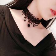 Neo-Gothic Black Sexy Lace Chokers Necklace for Women Fashion Retro Clavicle Chain Halloween Collar Y2K Decoration Jewelry Gifts