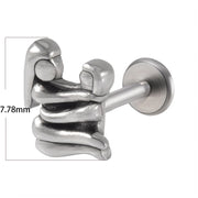 1PC Punk Gothic Labret Surgical Steel Ear Lip Studs Tragus Helix Cartilage Lobe Earrings Women Man Body Piercing Jewelry