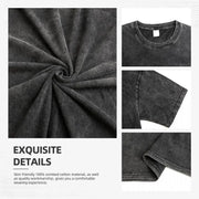 Vintage Gothic Print Graphic Acid Washed T-shirt unisex casual and comfortable selected quality graphic t shirts