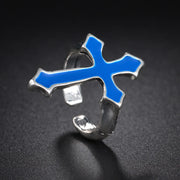 Gothic Teeth Vampire Ring For Men Women Retro Creative Hiphop Half Face Skull Mask Rings Punk Party Jewelry