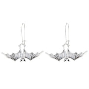 Gothic Decor DIY Jewelry Bat Earrings Creative Retro Halloween Earrings Alloy Punk Simulated Animal Pendant Carnival