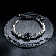 Gothic Men Eagle Claw Tiger Eye Natural Stone Bracelet for Men Stainless Steel Dragon Claw Beaded Bracelets Jewelry Gift