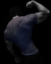 Gothic Metal Print Compression T-shirt Men Women Punk Streetwear Short Sleeve Fitness Top Slim Fit Gym Tee Y2k Aesthetic Unisex