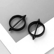 1Pair Gothic Stainless Steel Round Straight Barbells Industrial Nipple Piercing Sexy Ladies Nipple Simple Body Piercing Jewelry