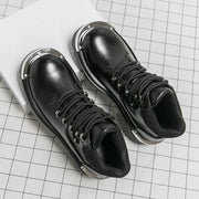 Men's boots Fashion autumn and winter styles Work and Party business office Outdoor Trendy Streets high top leather shoes