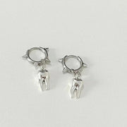 Little Baby Teeth, Dark Gothic Teeth, Willow Stud Earrings, Ear Buckles, Retro Y2k Hot Girl, Sweet and Cool, Niche Instagram