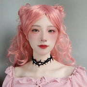 Gothic Black Lace Velvet Thorn Necklace for Women Fashion Punk Choker Necklace Halloween Party Chokers Necklaces Jewelry Gifts