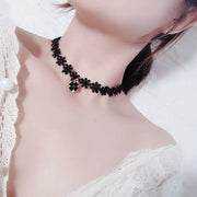 Neo-Gothic Black Sexy Lace Chokers Necklace for Women Fashion Retro Clavicle Chain Halloween Collar Y2K Decoration Jewelry Gifts
