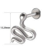 1PC Punk Gothic Labret Surgical Steel Ear Lip Studs Tragus Helix Cartilage Lobe Earrings Women Man Body Piercing Jewelry