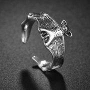 Gothic Teeth Vampire Ring For Men Women Retro Creative Hiphop Half Face Skull Mask Rings Punk Party Jewelry