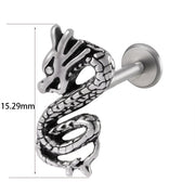 1PC Punk Gothic Labret Surgical Steel Ear Lip Studs Tragus Helix Cartilage Lobe Earrings Women Man Body Piercing Jewelry