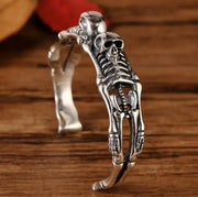 Retro Gothic Skull Open Bracelet Adjustable Bracelet Accessories Men's Motorcycle Exorcism Jewelry