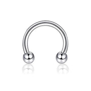 Women Men Goth Tooth Decoration Surgical Steel C Rod  Lip Tiger Tooth Nail Zombie Tooth Punk Nail Vampire Piercing Jewelry