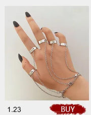 Skeleton Hand Bracelet For Women Gothic Punk Skull Elasticity Adjustable Bracelet Bangles Femme Halloween Party Accessories