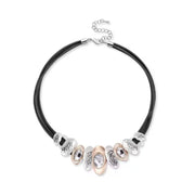 Punk Rhinestone Gothic Necklace Charm Beads Exaggerate Necklace Collarbone Chain Accessories Clavicle Chain Choker Gifts