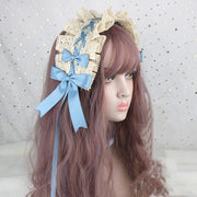 Lovely Bowknot Sweet Lolita Lace Flower Hair Hoop Anime Maid Cosplay Headband Headwear Accessory Hand Made Wholesale