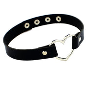 Pink Gothic Chain Necklace Leather Choker Party Punk Chokers Collar Goth Necklaces Women Black PU Kawaii Witch Rave Jewelry