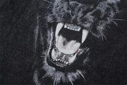 Gothic T Shirt Men Women Leopard Anime Print Oversized Summer Short Sleeve T Shirt Harajuku Fashion Streetwear Hip Hop T Shirt
