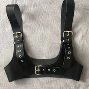 Corset Belt U Leather Harness Top Wide Waistband Street Style Punk Belt Chest Corset Leather Adjustable Gothic Suspender Female