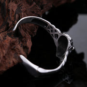 Gothic Vintage Domineering Lion Head Bracelet For Men 316L Stainless Steel Punk Hip Hop Opening Bracelets Fashion Jewelry Gifts