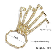 Skeleton Hand Bracelet For Women Gothic Punk Skull Elasticity Adjustable Bracelet Bangles Femme Halloween Party Accessories