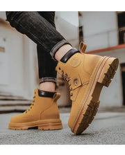 Classic Design Walking Women Boots for Men Outdoor Boots Luxury Brands Men's Ankle Boots Winter New High Top Casual Shoes
