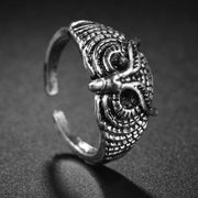 Gothic Teeth Vampire Ring For Men Women Retro Creative Hiphop Half Face Skull Mask Rings Punk Party Jewelry