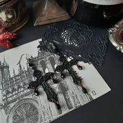 Gothic Anhe Cross Dark Style Women's Earrings Halloween Party Role Playing Niche Fashion Retro Party Paired Personalized Earring