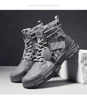 Camouflage Men's Boots Trendy Casual Workwear Shoes Medium Top Boots Retro Hiking Trekking Climbing Desert Boots Motocross Boots