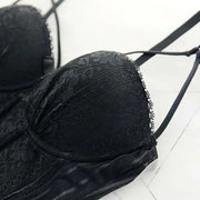 Gothic corset Bustier With Cup Girdle Set With Straps Transparent Underwear Women Tops Lingerie Corsets with G-String