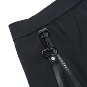 Y2k Skirt Dark Double Zipper Bag Hip Split Gothic Design Tight Skirt Harajuku Black Gothic Bag Hip Skirt Kawaii Vintage