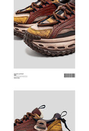 Gothic Style Trend Men Chunky Sneakers Street Fashion Men's Sports Shoes Comfortable Low Cut Casual Sneakers Male Heighten Shoes