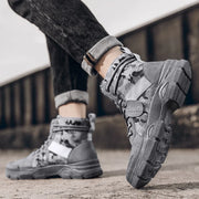 Hiking Boots For Men Autumn High Top Camouflage Desert Casual Flats Mens Boot Breathable Non Slip Work Shoes Zapatillas Hombre