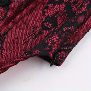 New Autumn Gothic Style Composite Lace Corset Top - Women's Spliced Design Blouse for Office, Dating & Street Wear