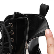 Men's High-Top Thick-Sole Height-Increasing Boots Trendy Metal Punk Style Oversized Boots High-Top Men's Footwear