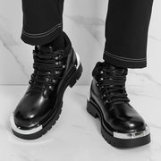 Men's boots Fashion autumn and winter styles Work and Party business office Outdoor Trendy Streets high top leather shoes