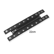 Black Gothic Big Wide Leather Bracelet with Zipper Rivet Wrap Bracelets for Men Women High Quality Button Adjustable Wristbands
