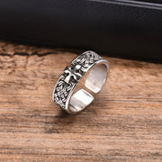 Gothic Personality Cross Rings for Men Women,Trendsetter Retro Copper Ring Jewelry,Hip-hop Punk Style Opening Adjustable Ring