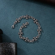 Gothic Punk Cross Chain Bracelets for Men and Women Retro Trend Halloween Party Personalized Bracelets Jewelry Accessories