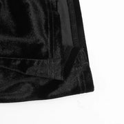 Goth Dark Elegant Evening Velvet Cheongsam Dresses Mall Gothic Lace Flare Sleeve Crop Tops Grunge Split Cut Out Partywear Dress