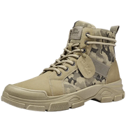 Hiking Boots For Men Autumn High Top Camouflage Desert Casual Flats Mens Boot Breathable Non Slip Work Shoes Zapatillas Hombre